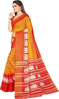 Women Stylish Art Silk Self Pattern Saree with Blouse piece-thumb2