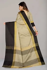 Women Stylish Silk Blend Self Pattern Saree with Blouse piece-thumb3