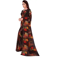 Stylish Multicoloured Georgette Saree with Blouse piece For Women-thumb3