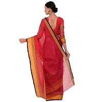 Stylish Art Silk Pink Printed Saree With Blouse Piece For Women-thumb1