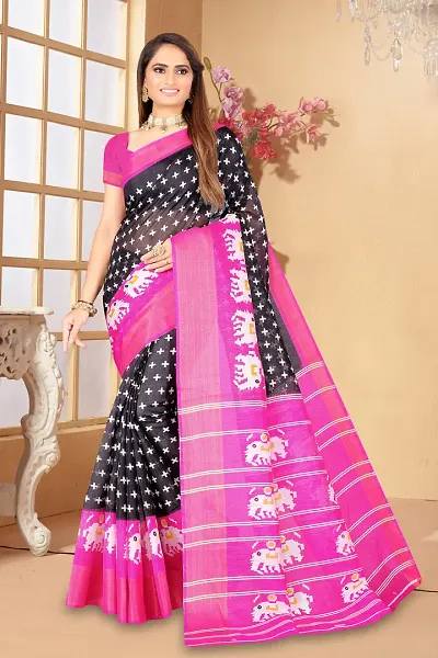 Stylish Fancy Art Silk Saree With Blouse Piece For Women