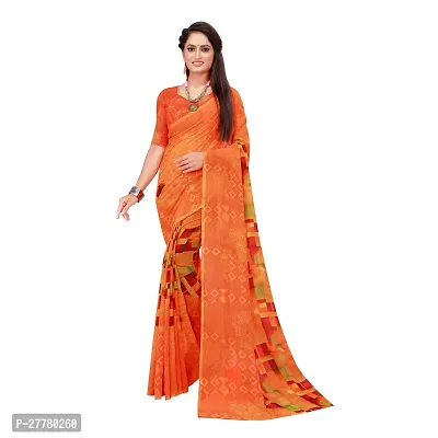 Stylish Georgette Multicoloured Printed Saree With Blouse Piece For Women Pack Of 2-thumb3