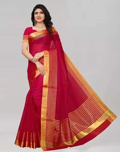 Elegant Silk Saree With Blouse Piece For Women