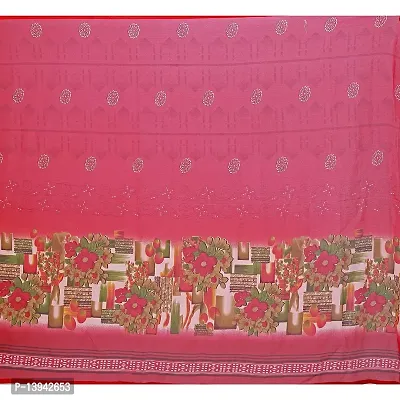 Stylish Red georgette Sarees For Women-thumb2