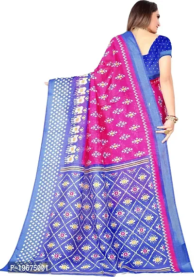 Women Stylish Art Silk Self Pattern Saree with Blouse piece-thumb2