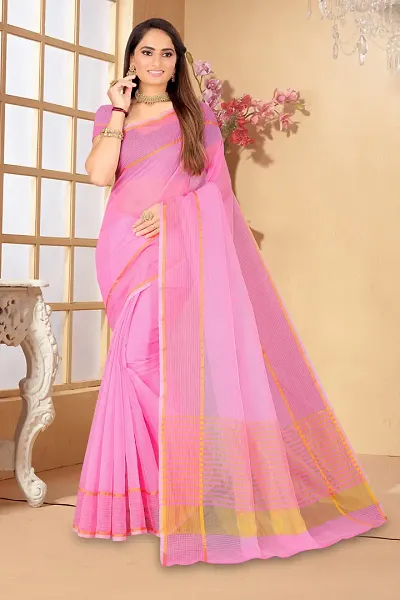 Elegant Art Silk Saree with Blouse piece 