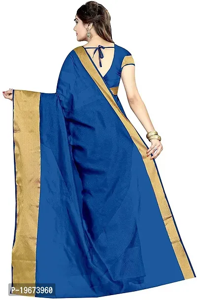Women Stylish Cotton Silk Printed Saree with Blouse piece-thumb4