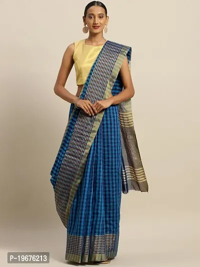 Women Stylish Art Silk Solid Saree with Blouse piece-thumb0