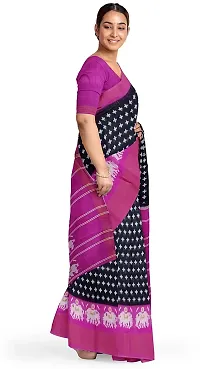 Women Stylish Art Silk Printed Saree with Blouse piece-thumb2