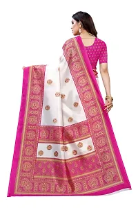 Stylish Pink Cotton Silk Woven Design Saree with Blouse piece For Women-thumb2