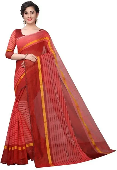 Must Have Cotton Silk Saree with Blouse piece