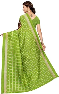 Women Stylish Silk Blend Printed Saree with Blouse piece-thumb1