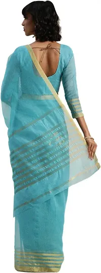 Women Stylish Art Silk Printed Saree with Blouse piece-thumb1