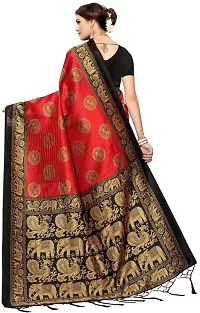 Women Stylish Georgette Solid Saree with Blouse piece-thumb3