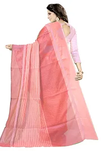 Stylish Cotton Silk Pink Printed Saree With Blouse Piece For Women-thumb2