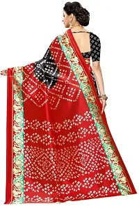 Women Stylish Georgette Solid Saree with Blouse piece-thumb3