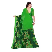 Stylish Georgette Multicoloured Printed Saree With Blouse Piece For Women-thumb2