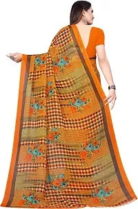 Women Stylish Georgette Printed Saree with Blouse piece-thumb2