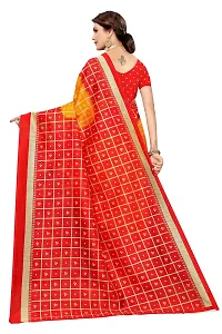 Stylish Art Silk Yellow Printed Saree With Blouse Piece For Women-thumb3