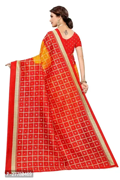 Stylish Art Silk Yellow Printed Saree With Blouse Piece For Women-thumb4