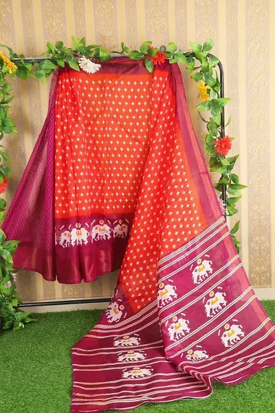 Hot Selling Art Silk Saree with Blouse piece 