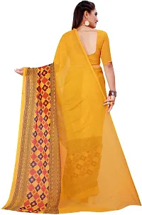 Women Stylish Georgette Printed Saree with Blouse piece-thumb2