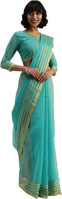 Women Stylish Art Silk Printed Saree with Blouse piece-thumb2