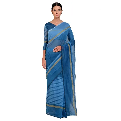 Elegant Silk Self Pattern Women Saree with Blouse piece