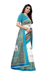 Stylish Art Silk Green Printed Saree With Blouse Piece For Women-thumb2