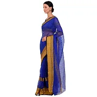 Stylish Art Silk Blue Printed Saree With Blouse Piece For Women-thumb2