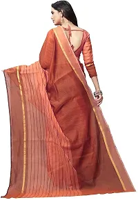 Women Stylish Cotton Silk Woven Design Saree with Blouse piece-thumb1