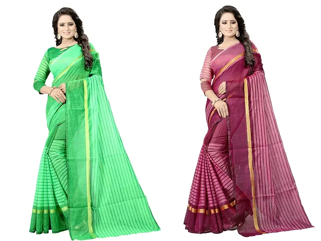 Alluring Cotton Silk Saree with Blouse piece 