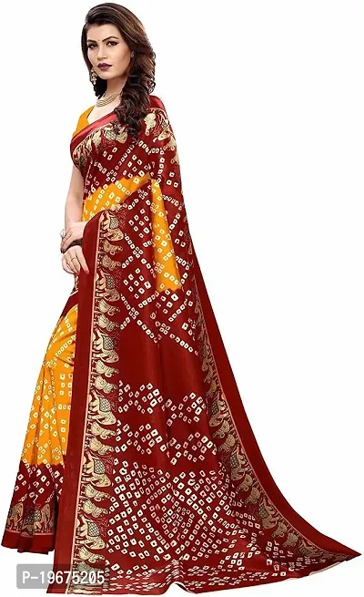 Stylish Multicoloured Art Silk Saree with Blouse piece For Women-thumb4