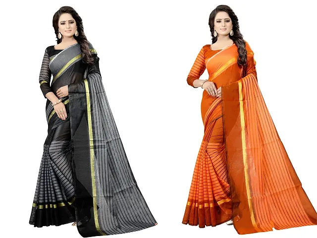 Elegant Cotton Silk Saree with Blouse piece 