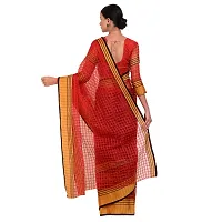 Stylish Art Silk Red Printed Saree With Blouse Piece For Women-thumb1