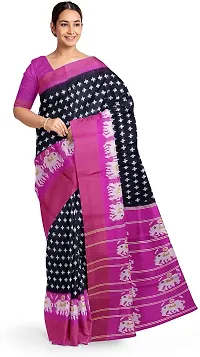 Women Stylish Art Silk Printed Saree with Blouse piece-thumb3