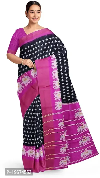 Women Stylish Art Silk Printed Saree with Blouse piece-thumb4