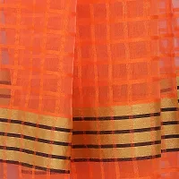 Stylish Art Silk Orange Printed Saree With Blouse Piece For Women-thumb4