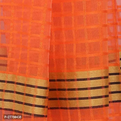 Stylish Art Silk Orange Printed Saree With Blouse Piece For Women-thumb5