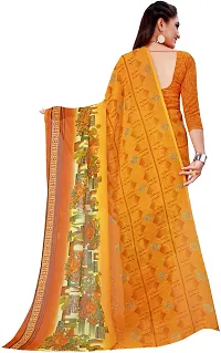 Women Stylish Georgette Printed Saree with Blouse piece-thumb3