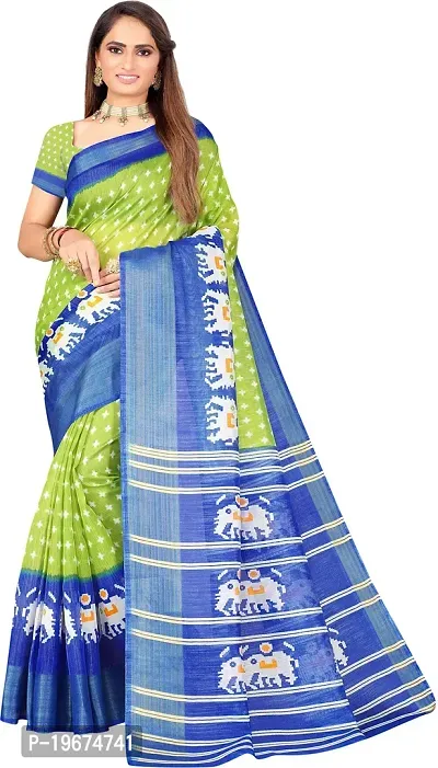 Women Stylish Art Silk Self Pattern Saree with Blouse piece