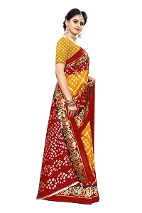 Stylish Art Silk Red Printed Saree With Blouse Piece For Women-thumb2