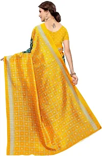 Women Stylish Silk Blend Printed Saree with Blouse piece-thumb1