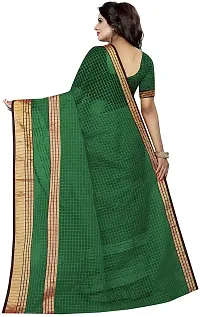 Women Stylish Cotton Silk Printed Saree with Blouse piece-thumb1