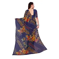 Stylish Georgette Multicoloured Printed Saree With Blouse Piece For Women Pack Of 2-thumb3