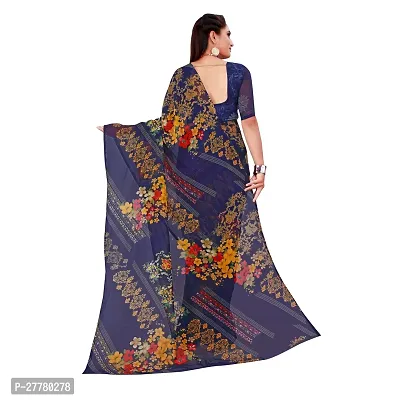 Stylish Georgette Multicoloured Printed Saree With Blouse Piece For Women Pack Of 2-thumb4