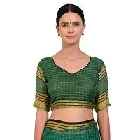 Stylish Art Silk Green Printed Saree With Blouse Piece For Women-thumb3