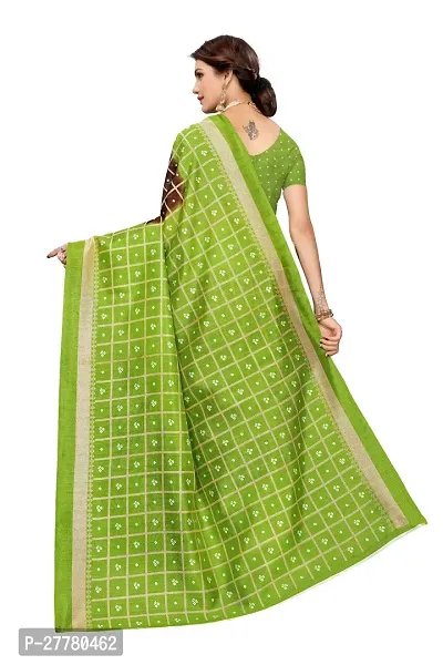 Stylish Art Silk Coffee Printed Saree With Blouse Piece For Women-thumb4