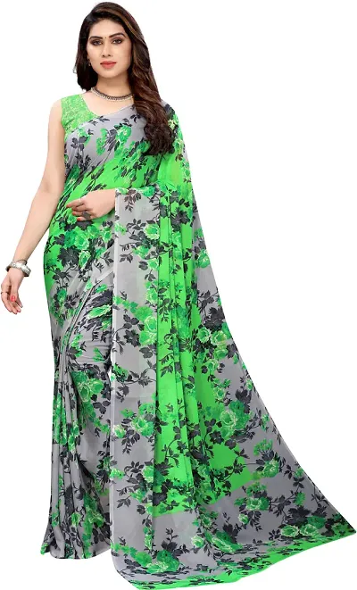 STREEKART GEORGETTE PRINTED SAREES