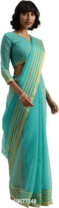 Women Stylish Art Silk Printed Saree with Blouse piece-thumb0